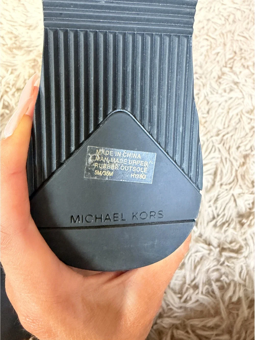 Michael Kors Ace Stretch High Over Knee Sneaker Boots Black Size ~6.5